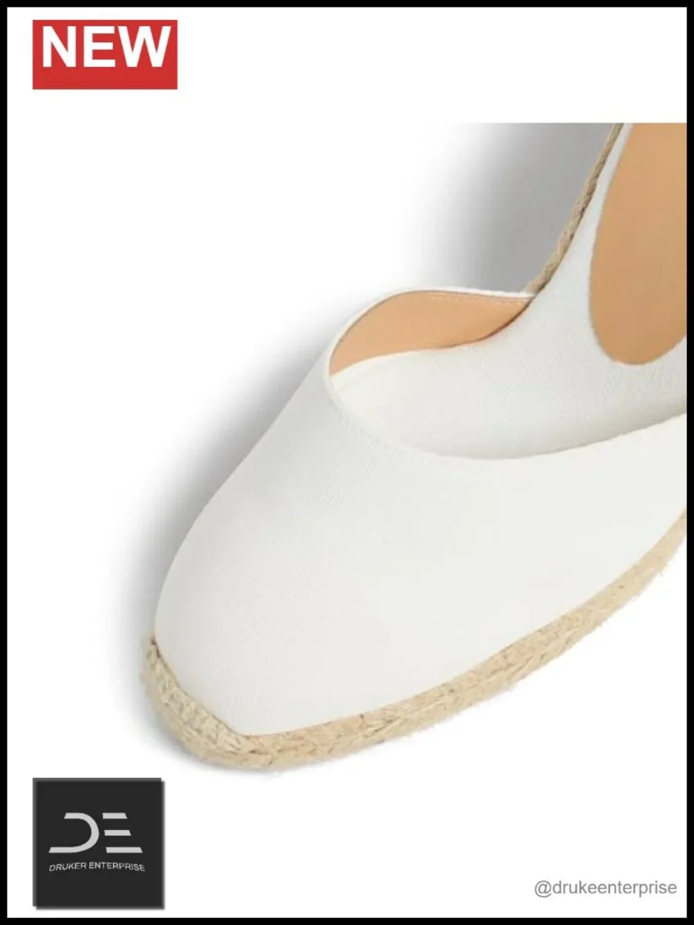 Canvas Wedge Espadrilles with Braided Jute Midsole, 4.25in Heel
